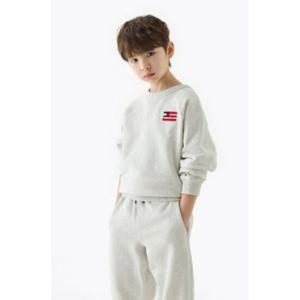 [타미힐피거칠드런2] 릴랙스 플래그 스웨트 셔츠 (T42F1KKO500BT1) 3T 16세