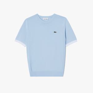라코스테 공식 여성 베이직 반팔 라운드 스웨터 AF325E-55G T01