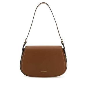 마이클 바이 마이클코어스 여성 브라운 Moore 가죽 플랩 숄더백 30R5GL0M2L LUGGAGE