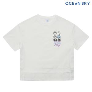 [오션스카이] 여아 나일론 배색 티셔츠-CBJG5852D01