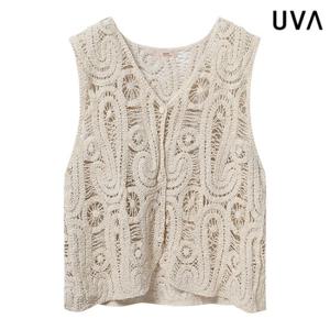 [우바][UVA]펀칭 브이넥 베스트 (UP1VW008L0)