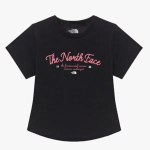 노스페이스 화이트라벨 여성 레터링 반팔 라운드티 NT7UR33L
