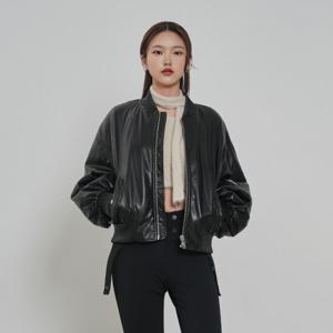 [애드호크]UNI)가죽 숏 MA-1점퍼 HB1LE50
