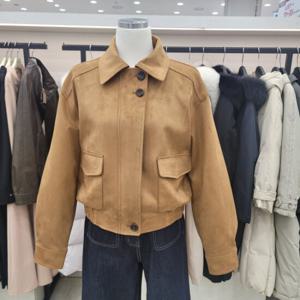 [온앤온]카라넥 스웨이드 집업점퍼njm5smq0102
