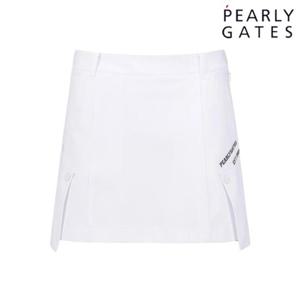파리게이츠 (521E1PC203WH) 여성 언발란스 백 플리츠 큐롯 스커트