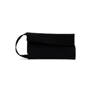 25 SS Homme Plisse Issey Miyake 남성 블랙 오버랩 메신저백 251729M170009