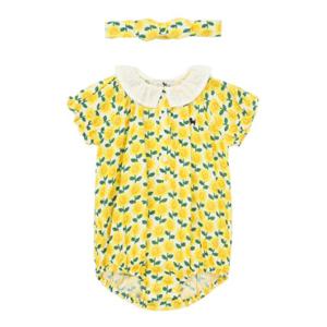 [블루독베이비8] SS25 썬플라워 바디슈트 HJ (4531360408) (BLUEDOG BABY 유아 출산 백일 선물 도트 강아지