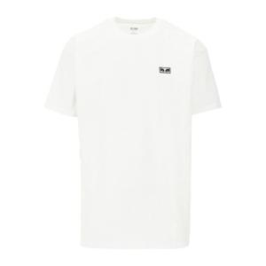 오베이 화이트 로고 디테일 반팔 티셔츠 22MC0000009E WHT