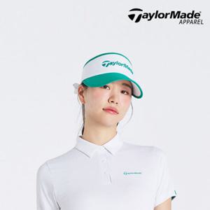 [테일러메이드] 여성용 골프 모자 25년 S S 여성용 골프 컬러블럭 리본 바이저 TWHVO6624 그린(804)