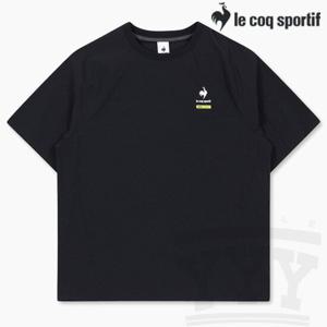 [르꼬끄 스포르티브]르꼬끄 루즈핏 AGA 씬플렉스 반팔 피스테 QP223GWT41 BLK