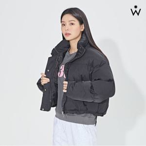 [위시드]하이넥 웰론 스트링 숏 패딩 점퍼 (WIACJP005)