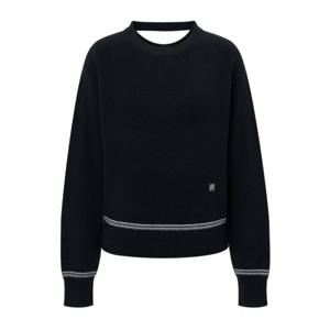 [르샵]25l2l12kpo070u라운드넥 트임 라인배색 니트 풀오버