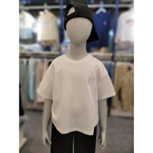 폴햄키즈 세이브존03 폴햄키즈 쿨텐션 크롭 사선 절개 반팔티셔츠 LSMPKF2TS2841WT