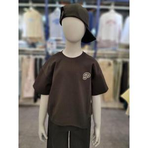 폴햄키즈 세이브존03 폴햄키즈 쿨텐션 크롭 사선 절개 반팔티셔츠 LSMPKF2TS2841BK