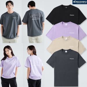 [디스커버리] 24년 여름 공용 세일 반팔티 오버핏 쿨 티셔츠 DXRS55043
