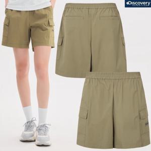 [디스커버리] 여성 25년 여름 쿨냉감 기본 반바지 카고쇼츠 팬츠 DWSP72053 BGD