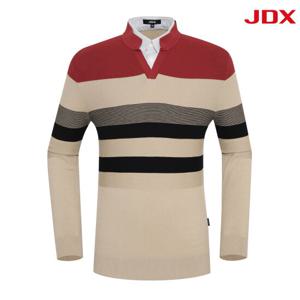 [JDX] 남성 셔츠 레이어드형 보더형 풀오버(X2SPU3345BC)