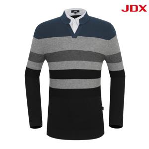 [JDX] 남성 셔츠 레이어드형 보더형 풀오버(X2SPU3345TQ)