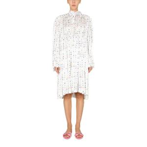 발렌시아가 미디 원피스 680795 TLL119000 WHITE