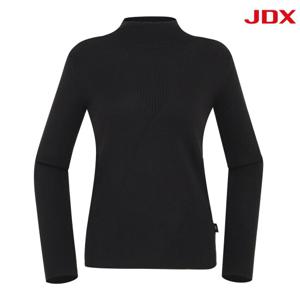 [JDX] 여성 사선 조직 반하이넥 풀오버(X2SPU7341BK)