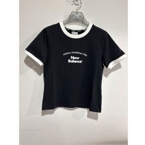 [뉴발란스]뉴발란스 W 링거 반팔티(SLIM FIT) NBNEF2W512 BLACK