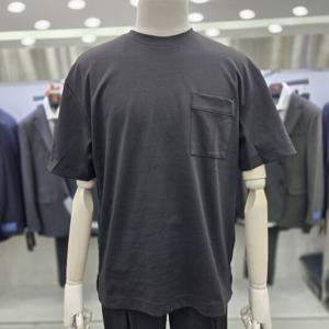 [앤드지]앞포켓 등판 절개 포인트 반팔 면티 JBSF2TR1001 BK