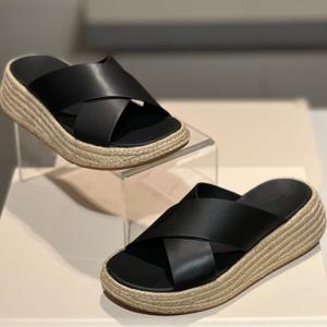 핏플랍 25S/S F-모드 에스파듀 여성 플랫폼 슬라이드 FFSO5E240BK 블랙