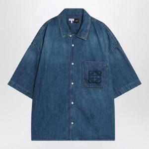 LOEWE Faded blue shirt in lightweight denim S616Y1DX01CO/Q_LOEW-5140