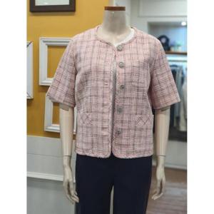 BCBG 세이브존01 트위드 반팔 재킷 B5B4J132