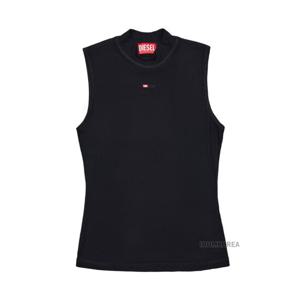 [디젤] SS25 여성 모조넥 리브 티셔츠 A10397 0BLAN 9XX