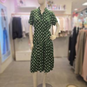 [수스]레이온도트프린트 원피스  KSMS252BOP555