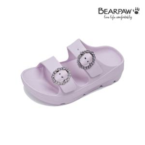 베어파우 GEM 크리스탈 버클 키높이 EVA 슬라이드 K2981331RB-W-PC