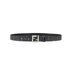 펜디 FF 라운디드 리버시블 레더 벨트 블랙 7C0488AFF2F0GXN