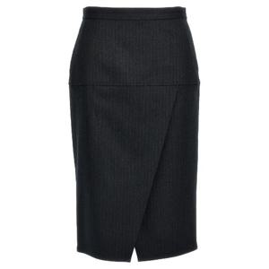 FENDI Pinstriped wool skirt FQ7590ASZ3F0GME