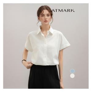 [앳마크]ATMARK (77까지)롤업소매베이직반팔셔츠_AA53SH011G