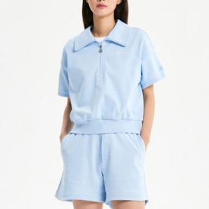 뉴발란스반팔티 KQJ NBNCE2W312-51 여성 썸머 에코 반집업 반팔 맨투맨(SEMI-OVER FIT)