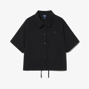 휠라 경량 시어서커 세미크롭 셔켓 FS2JKH2151F BLK LVD OWH