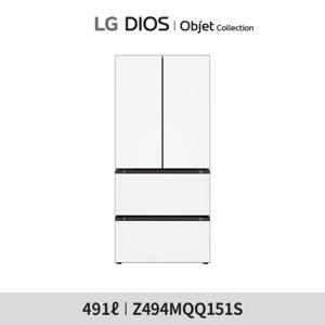 (1등급) LG 오브제 김치냉장고 491리터 Z494MQQ151S 화이트/화이트