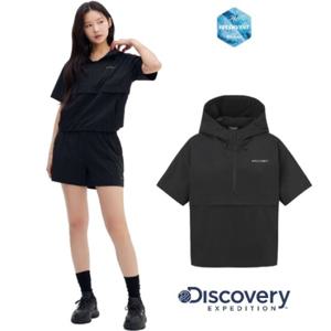 [디스커버리]2025SS 여름 DWTR92053BKS 여성 프레시벤트 폴튼 트레이닝 반팔 아노락