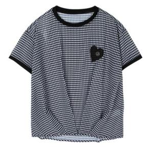 그린조이 HC12 여성 라운드 반팔  블라우스 GS24WS84W(블랙)