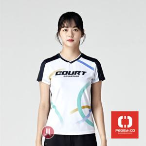패기앤코 2024FW CRT-24F23 여성용 코트어드밴티지 반팔라운드티