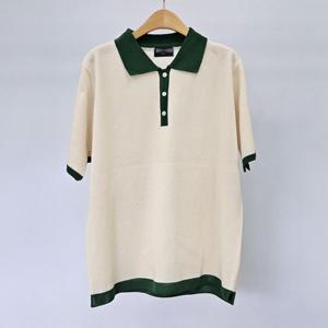 [아이우먼] 엔딩단추카라배색반팔티 RMS219M211 빅사이즈