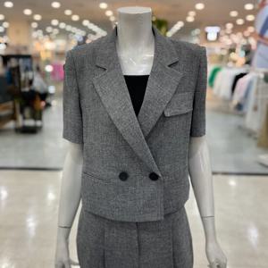 [숲]셀리느 더블 반팔 셋업 자켓 OB5TJQ1
