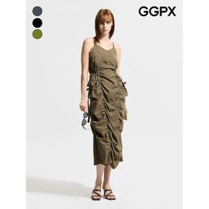 [GGPX]더블 셔링 뷔스티에 포켓 원피스 (GP5OP002F)