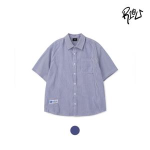 [레노마키즈]초등고학년 남아 블루핀스트라이프셔츠(2421B300)
