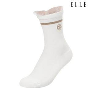 [엘르골프]이중 프릴 중목 양말 (여) 6L28303_100