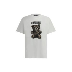 모스키노 반팔 티셔츠 251ZZV07100241 1001 WHITE