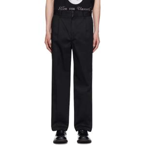 25 SS 와코마리아 남성 블랙 Dickies 플리츠 슬랙스 252948M191001