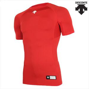 데상트 S7221ZPC04 RED0 언더셔츠(빨강) 반팔티