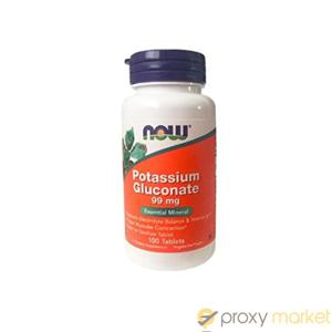 나우푸드 칼륨 글루코산 포타슘 글루코네이트 99mg 100정 Now Fo